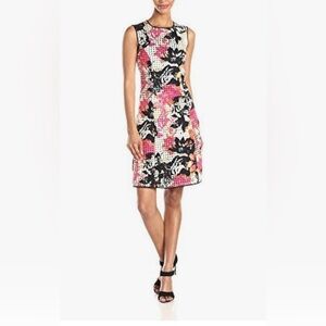 Marc New York By Andrew Marc Floral A Line  Laser cut Floral Shift Mini Size 4